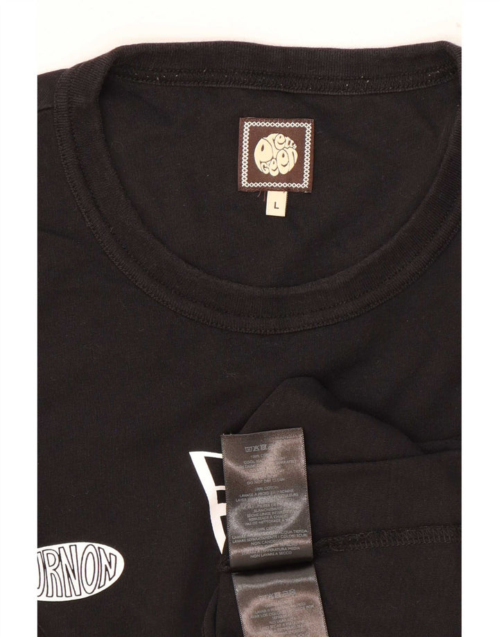 Pretty Green muška majica s dugim rukavima, veliki crni pamuk