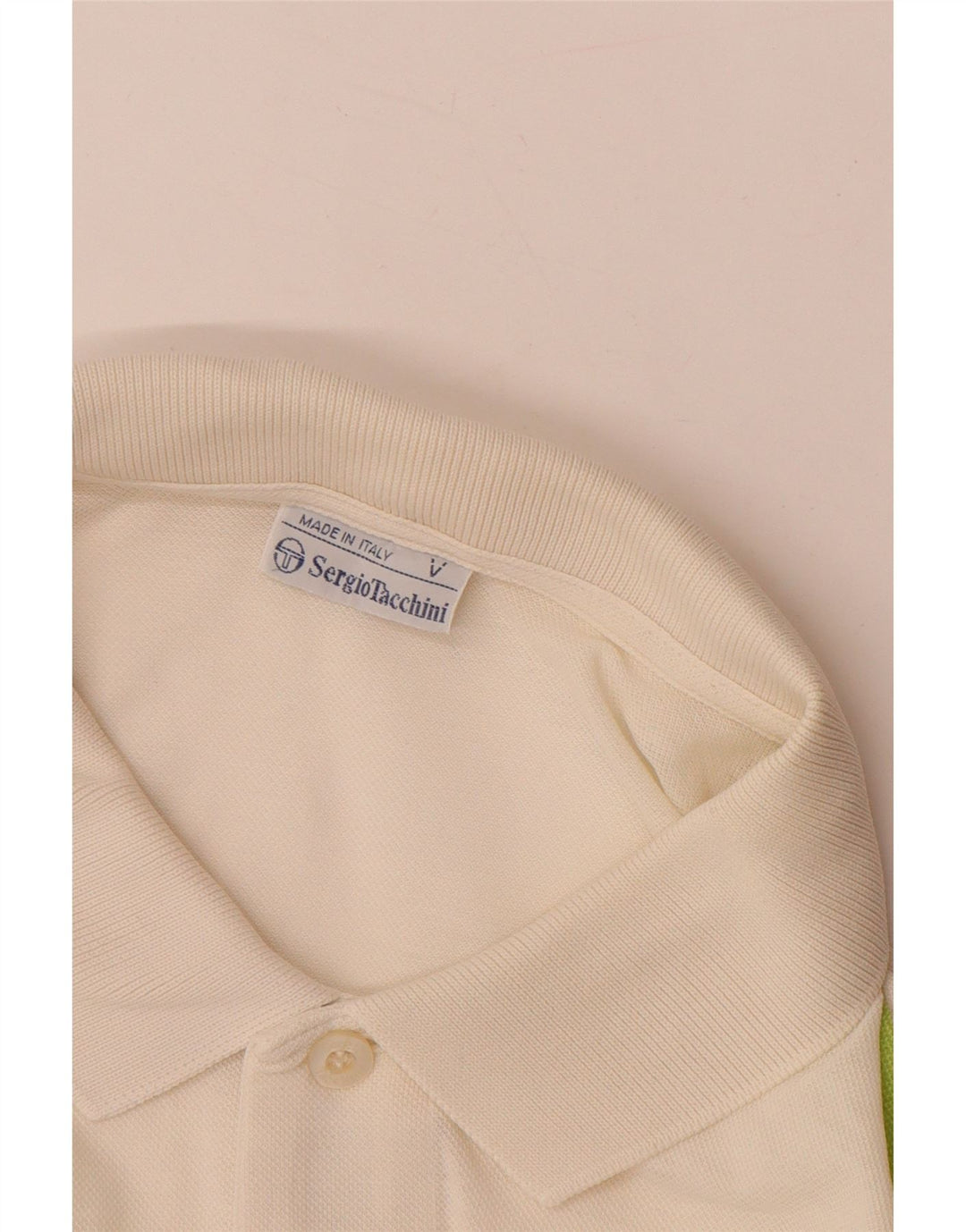 SERGIO TACCHINI Muška polo majica EU 50 srednje bijele boje, geometrijski pamuk