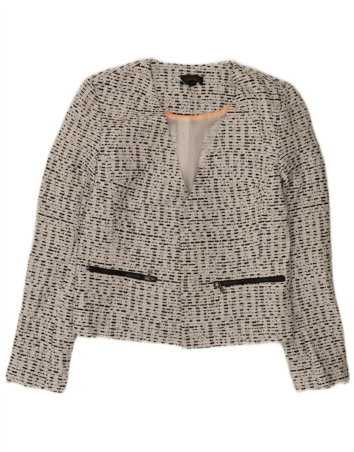 Topshop Ženska jakna s otvorenim sakoom UK 10 od male bijele mrlje od viskoze