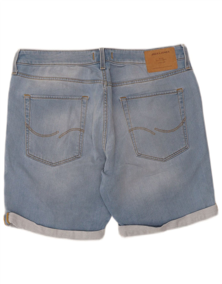 JACK & JONES Muške traper kratke hlače Large W34 plavi pamuk