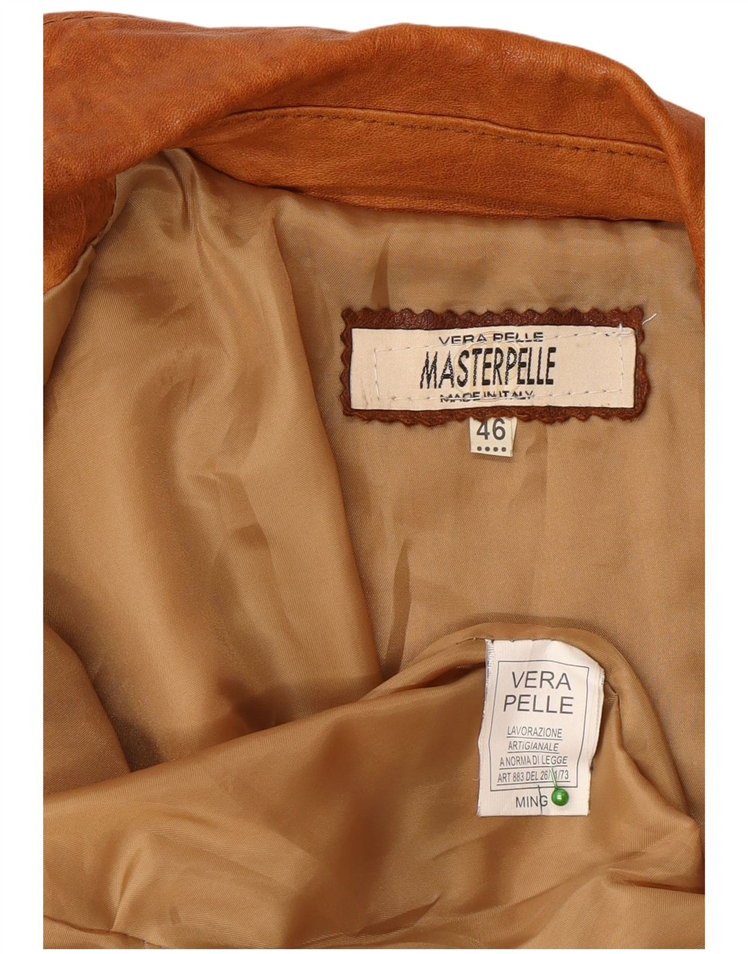 Masterpelle ženska kožna jakna IT 46 Large Beige Leather