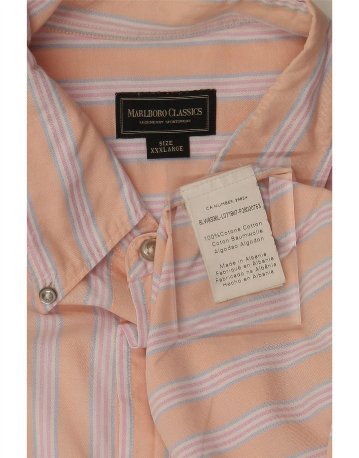 Marlboro Classics muška majica kratkih rukava 3XL pamuk na ružičaste pruge