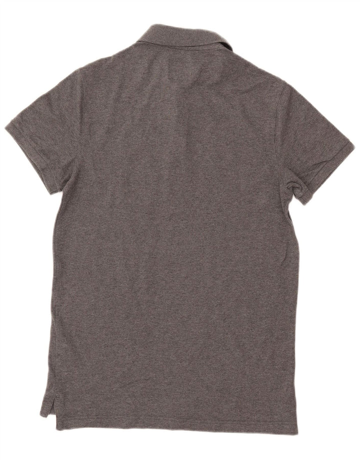 ABERCROMBIE & FITCH Muška polo majica opuštenog kroja Mala siva pamučna