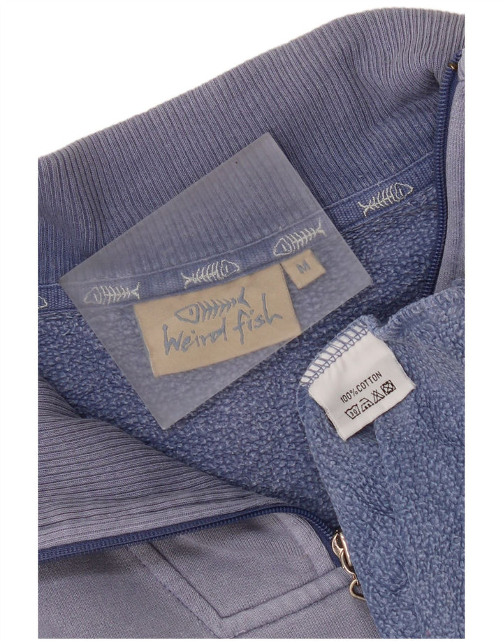 Weird Fish Muška majica s izrezom i srednje plavim pamukom