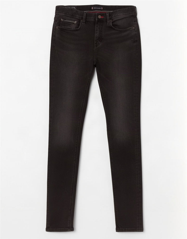 Tommy Hilfiger Mens Bleecker Slim Jeans W33 L32 Crni pamuk