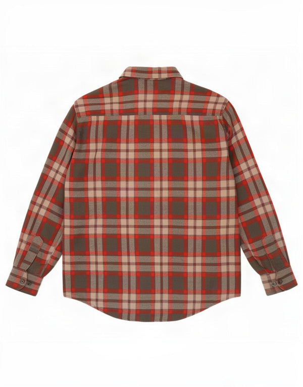 Vintage muška flanelska košulja Lumberjack, veliki crveni karirani akril