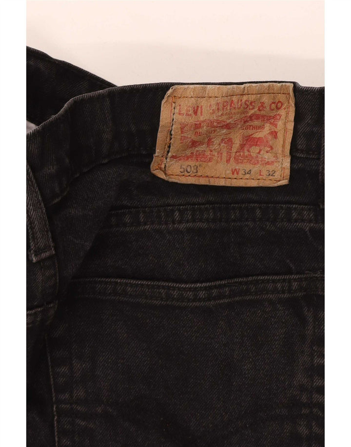 Levi's muške 508 sužene traperice W34 L32 crne