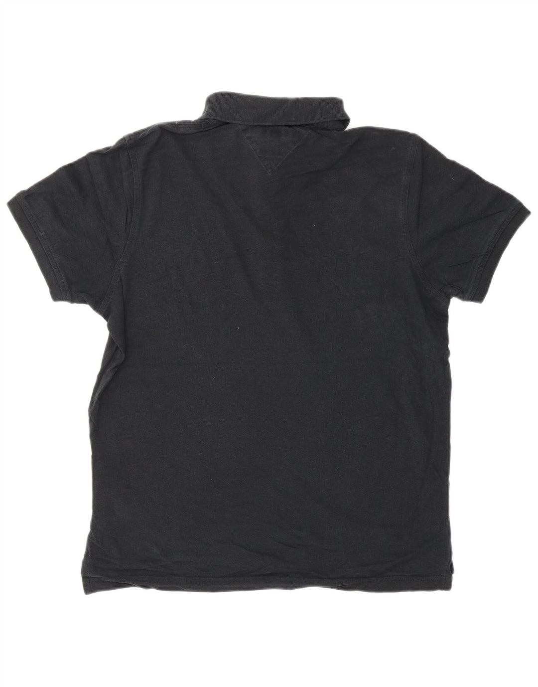 TOMMY HILFIGER Muška uska polo majica Srednje crni pamuk