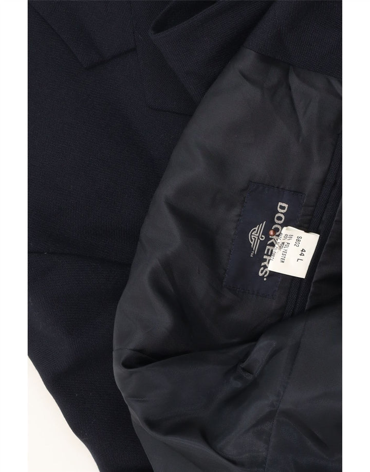Dockers muška duga jakna sa 2 gumba UK 44 2XL tamnoplava vuna