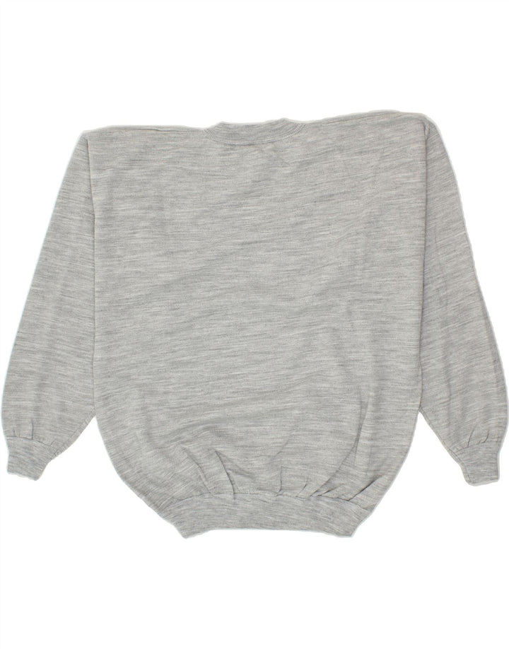 VINTAGE Mens Graphic Sweatshirt Jumper 2XL Grey Cotton Vintage Vintage and Second-Hand Vintage from Messina Hembry 