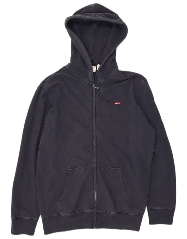 Levi's muški pulover s kapuljačom s patentnim zatvaračem XL tamnoplavi pamuk