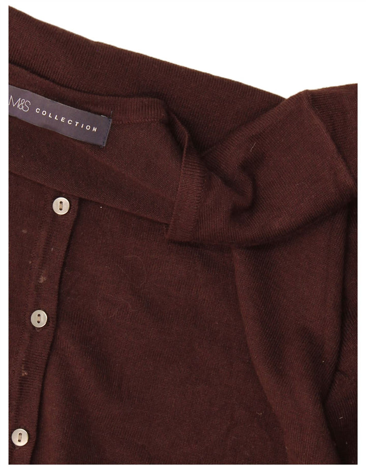 Marks & Spencer ženski kardigan pulover UK 16 Large Brown