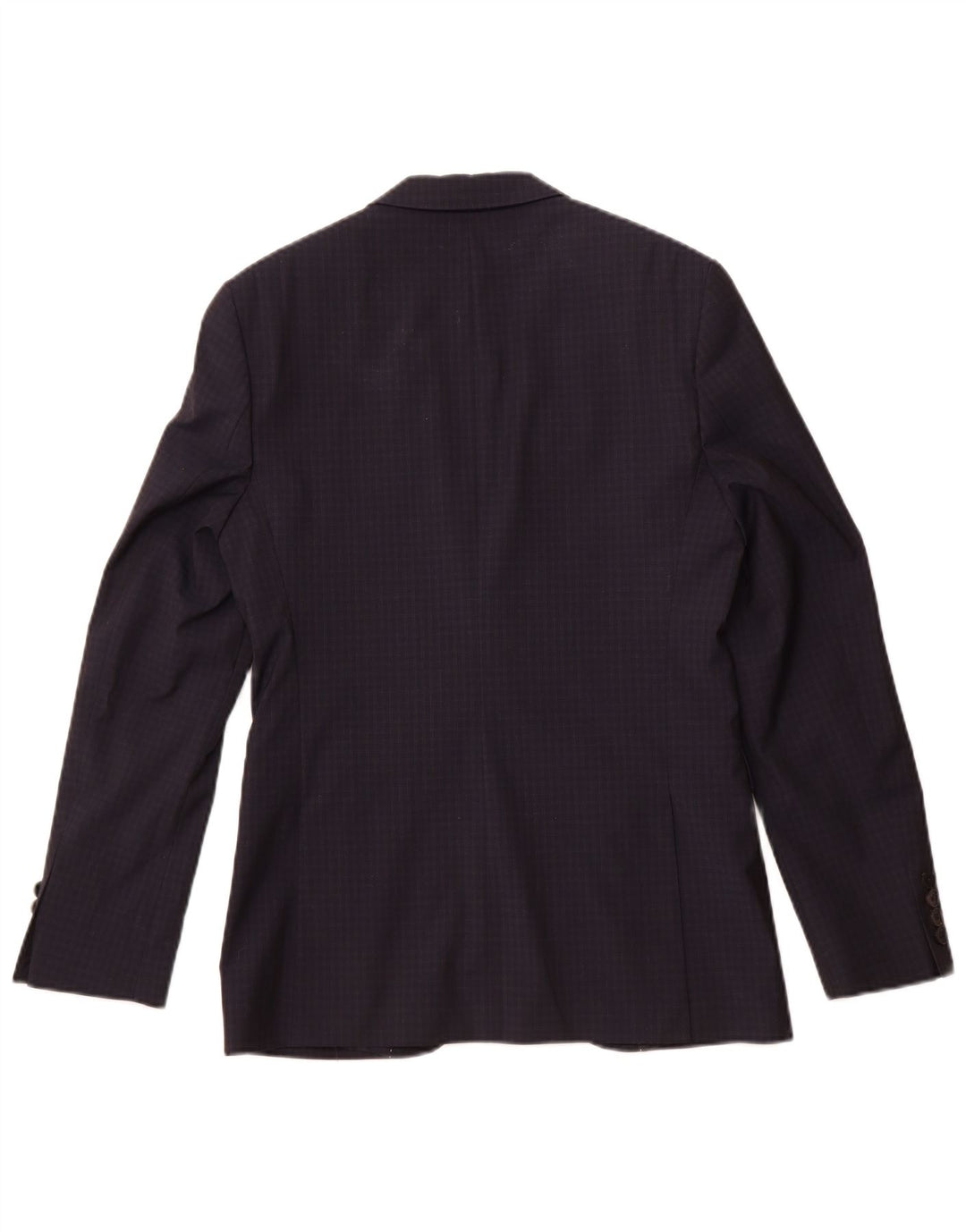 JAEGER muška jakna sa 2 gumba UK 36 Mala tamnoplava karirana vuna