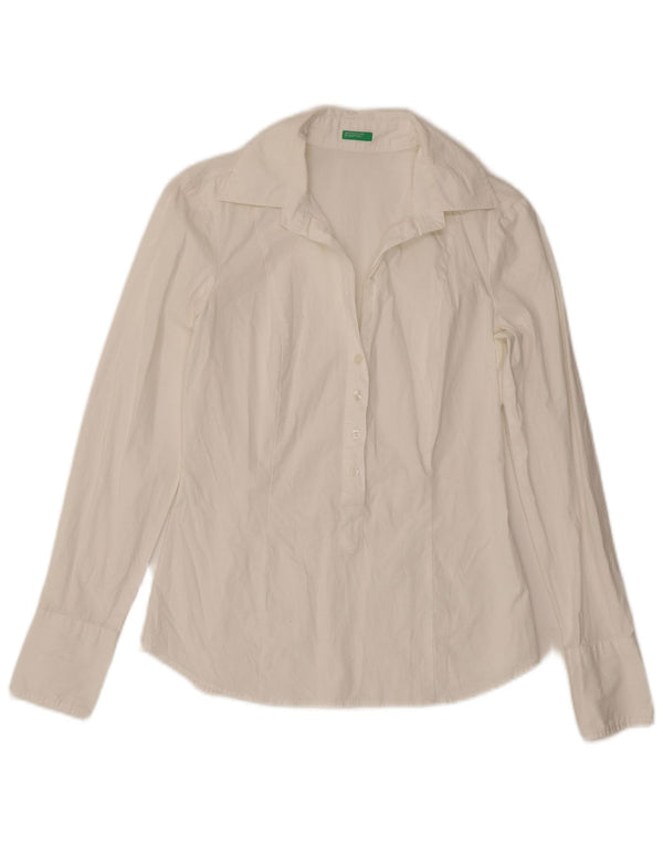Benetton ženska pulover majica UK 10 Mala bijela