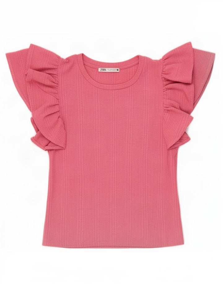 Zara ženski gornji dio kratke bluze UK 8 Small Pink
