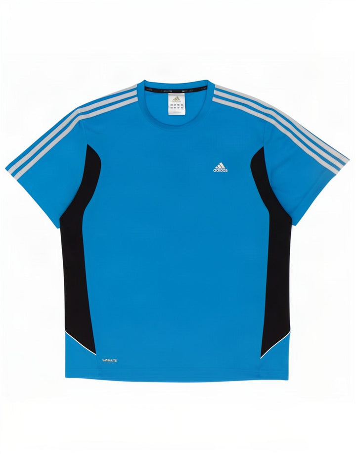 Adidas muška majica Climalite Top veliki plavi poliester u boji