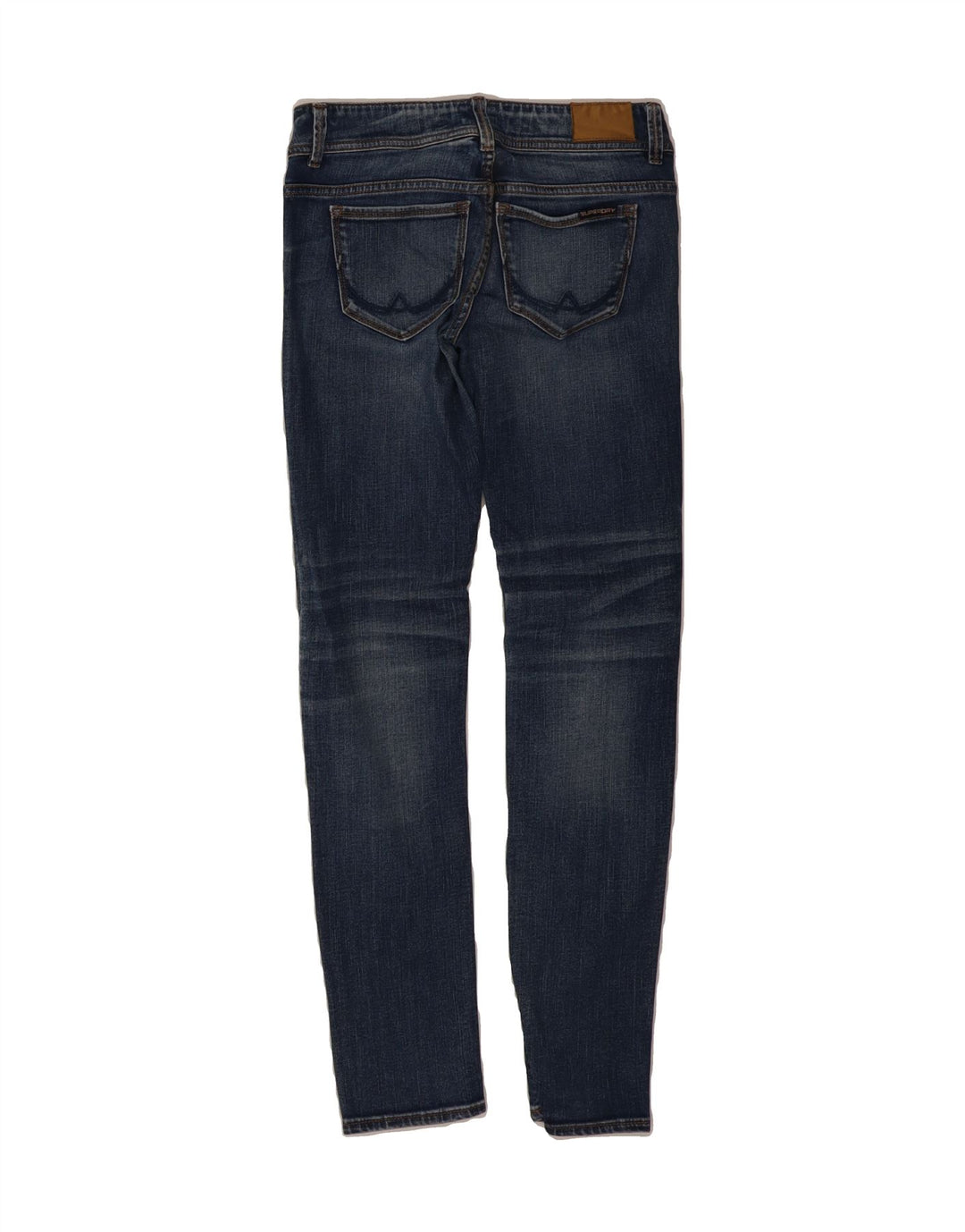 SUPERDRY Womens Slim Jeans  W26 L32 Navy Blue Cotton Vintage Superdry and Second-Hand Superdry from Messina Hembry 