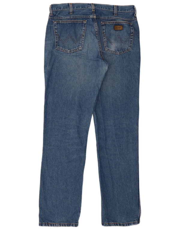Wrangler Mens Straight Jeans W32 L33 Blue
