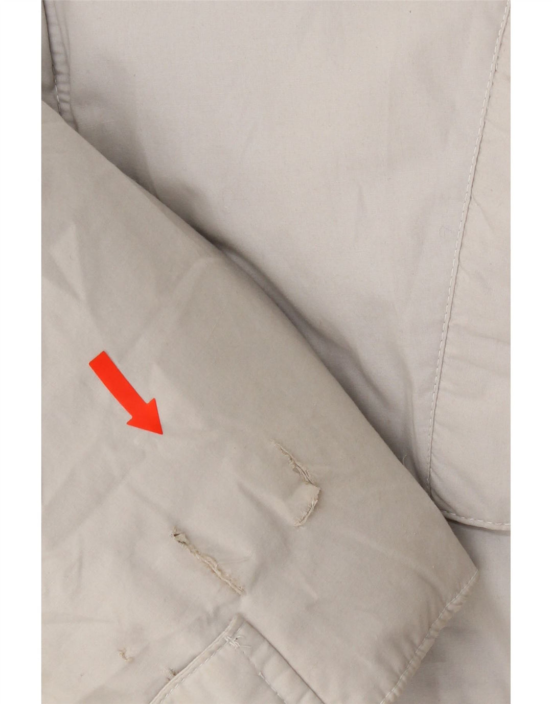 LEADER Mens Hooded Padded Jacket UK 42 XL Off White Polyester Vintage Leader and Second-Hand Leader from Messina Hembry 