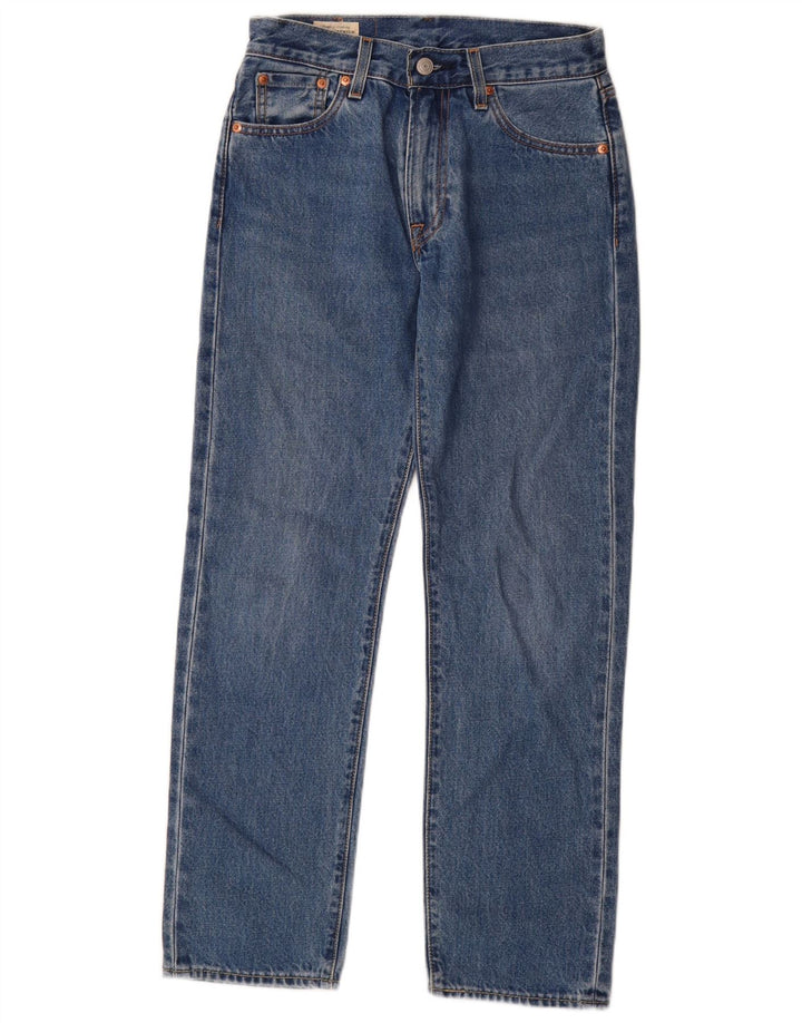 Levi's ženske 551 ravne traperice W26 L30 plavi pamuk