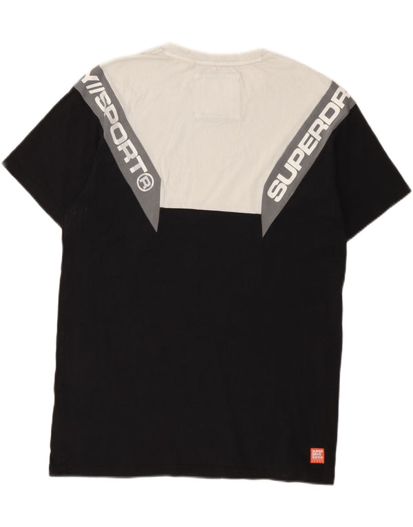 Superdry muška grafička majica kratkih rukava Srednje crni pamuk u blokovima boja