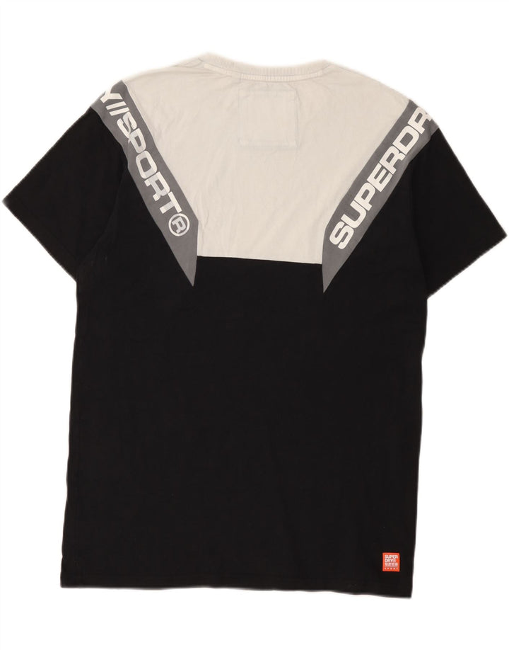 Superdry muška grafička majica kratkih rukava Srednje crni pamuk u blokovima boja