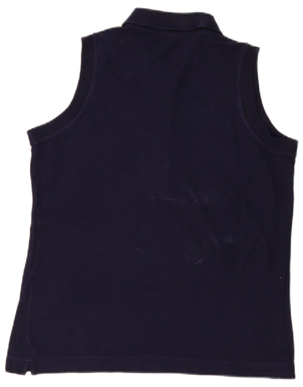 Fila ženska polo majica bez rukava UK 14 Veliki tamnoplavi pamuk