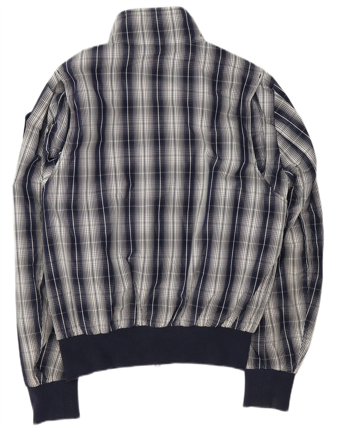 Blauer muška bomber jakna UK 42 XL tamnoplavi karirani poliester