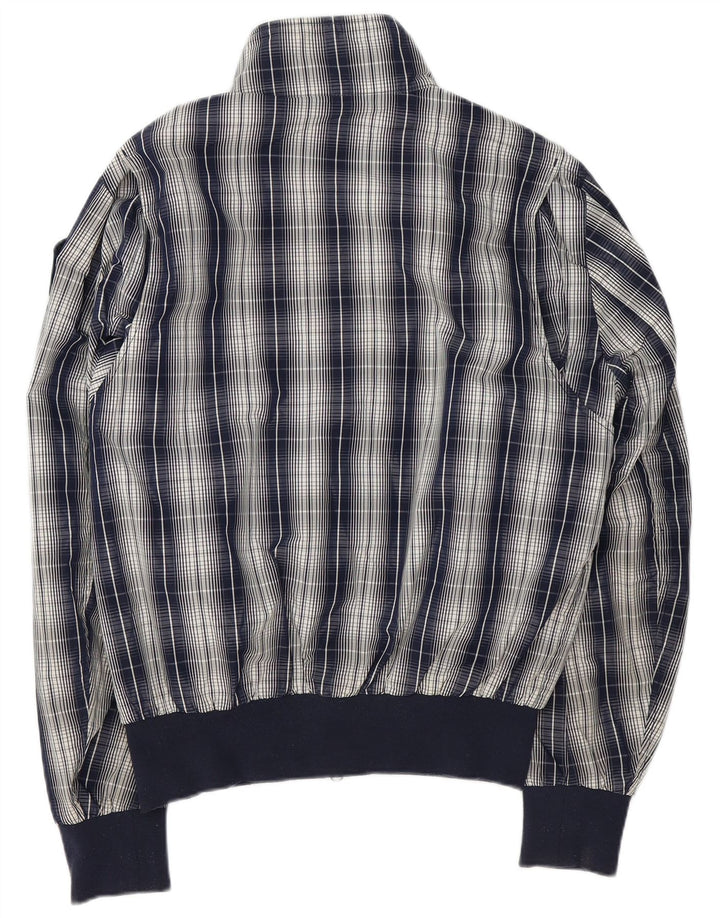 Blauer muška bomber jakna UK 42 XL tamnoplavi karirani poliester