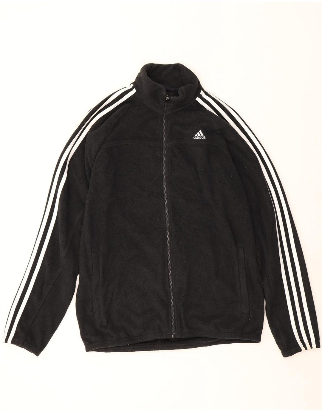 Adidas muška flis jakna UK 40 veliki crni poliester