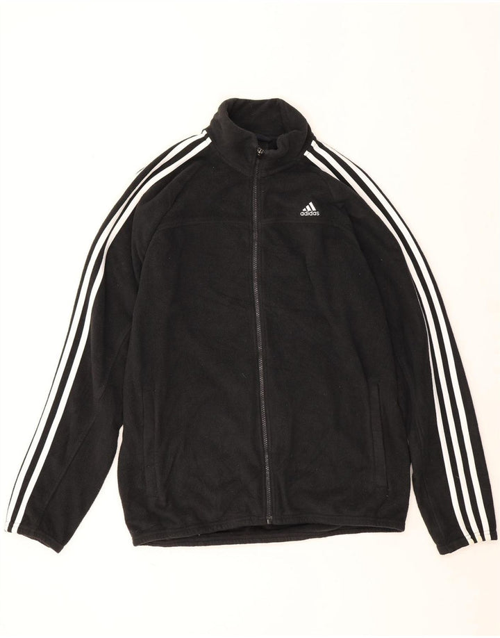 Adidas muška flis jakna UK 40 veliki crni poliester