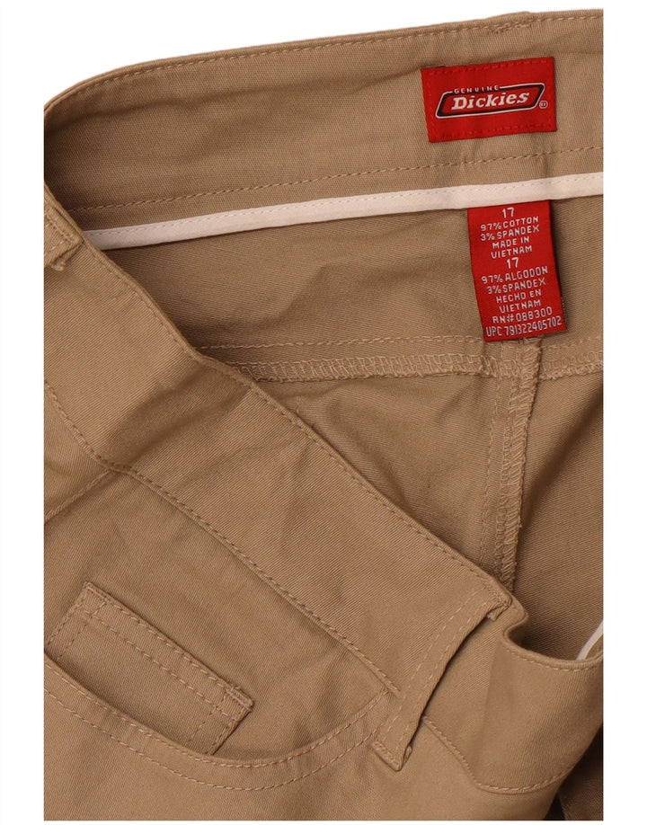DICKIES Ženske uske ležerne hlače US 17 2XL W36 L34 Bež pamuk