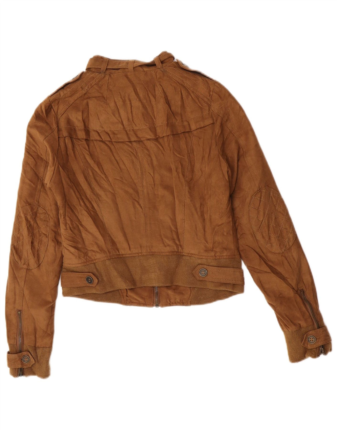 Zara ženska vojna bomber jakna UK 10 Small Beige Poliester
