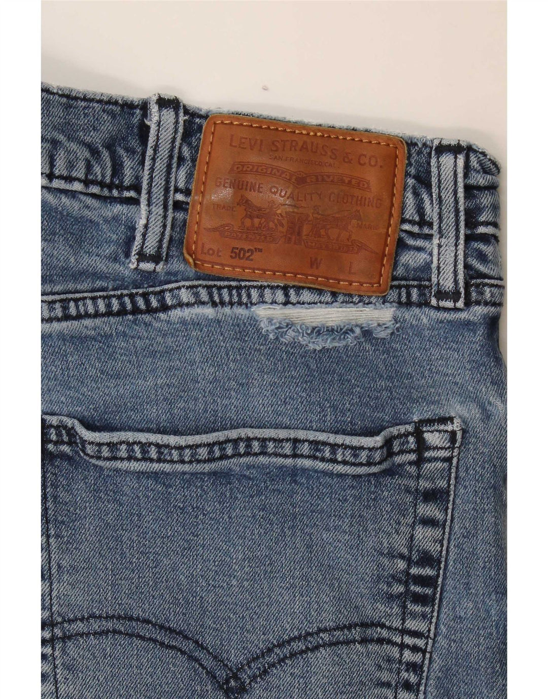 Levi's muške 502 sužene traperice W36 L34 plave