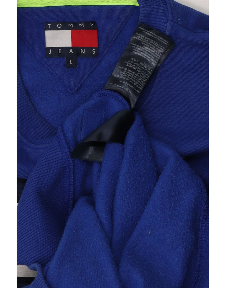 Tommy Hilfiger muški džemper s grafičkim motivima, veliki plavi pamuk