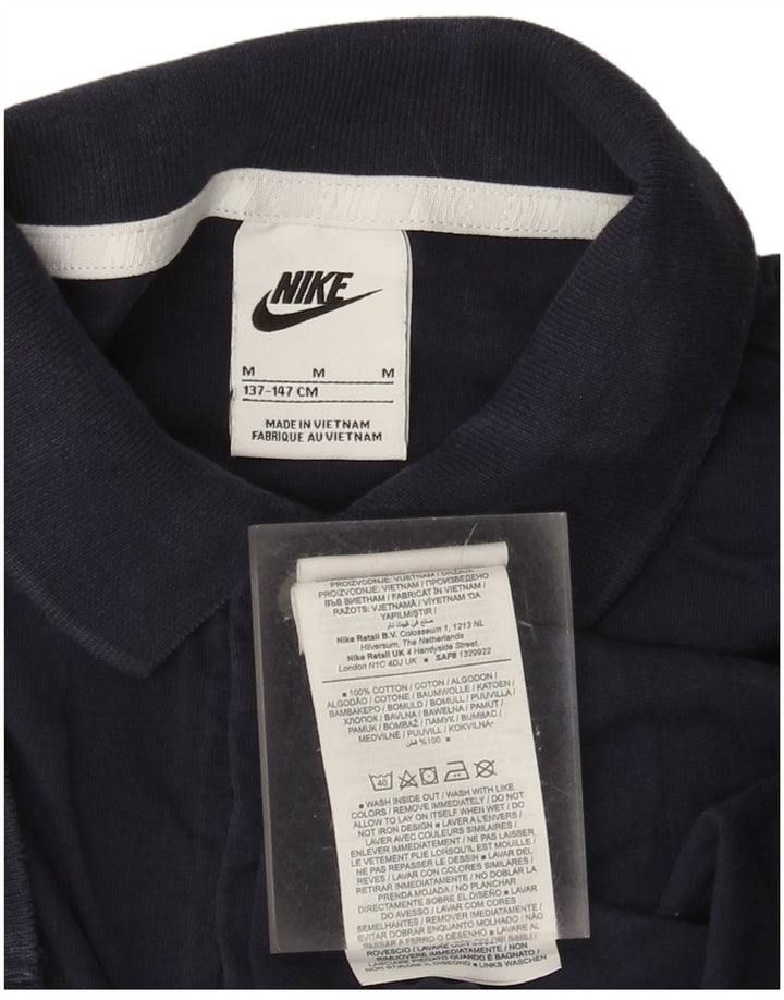 Nike polo majica za dječake 10-11 godina srednje tamnoplavi pamuk