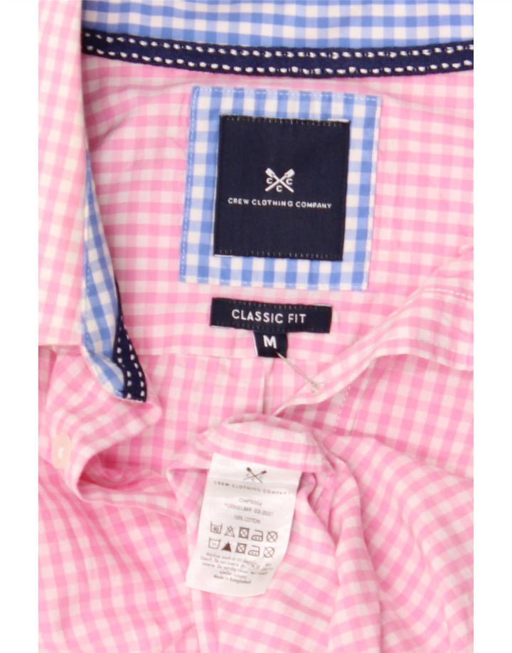 Crew Clothing Muška klasična košulja Srednje ružičasti pamuk od ginghama