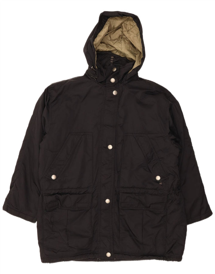 EDDIE BAUER Ženska velika vjetrovka s kapuljačom UK 16 Velika crna