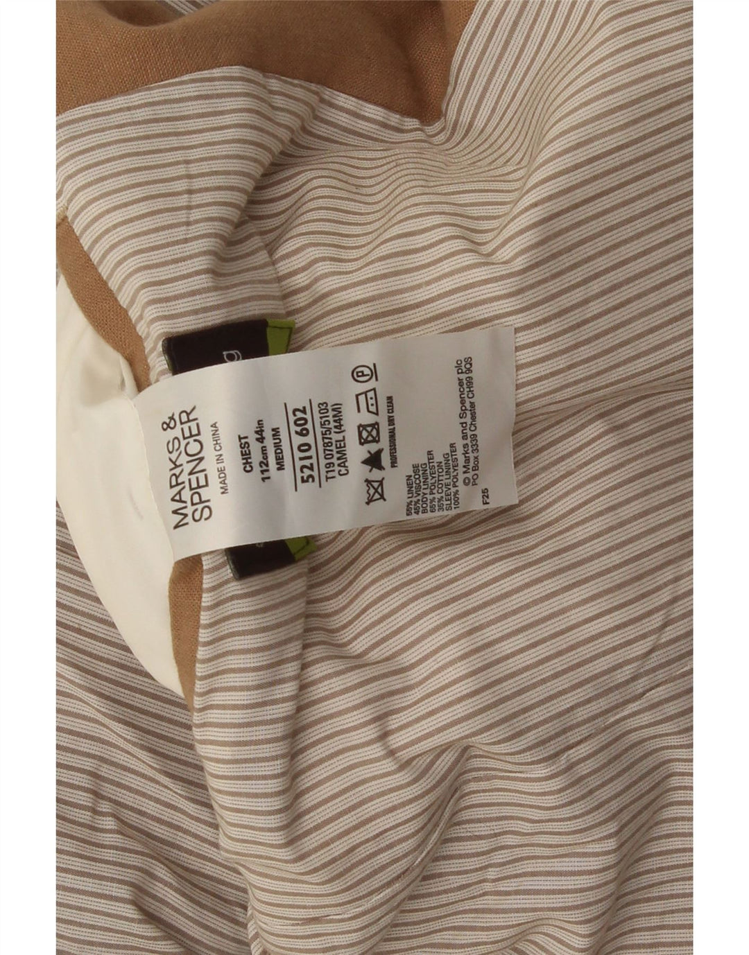 Marks & Spencer muška jakna sa 2 gumba UK 38 srednje bež lan