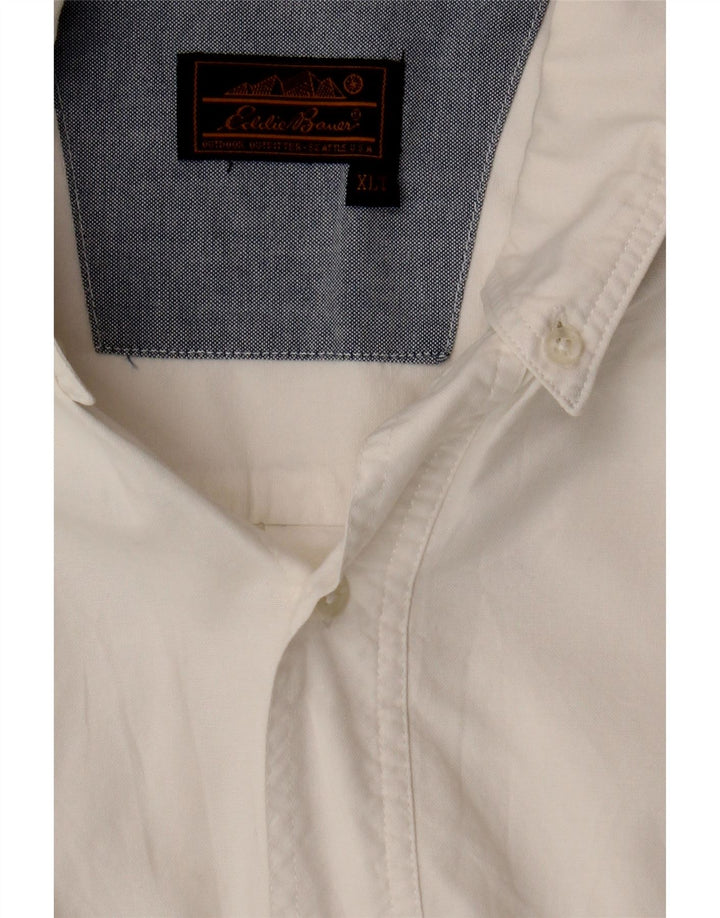 EDDIE BAUER Mens Shirt XL White Vintage Eddie Bauer and Second-Hand Eddie Bauer from Messina Hembry 