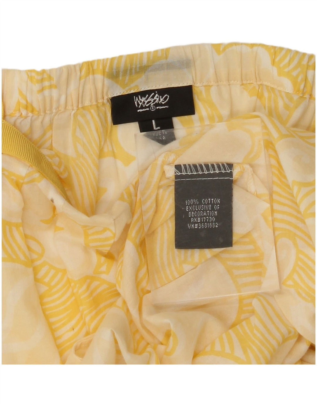 MOSSIMO ženski gornji dio kratke bluze UK 16 Veliki žuti cvjetni pamuk