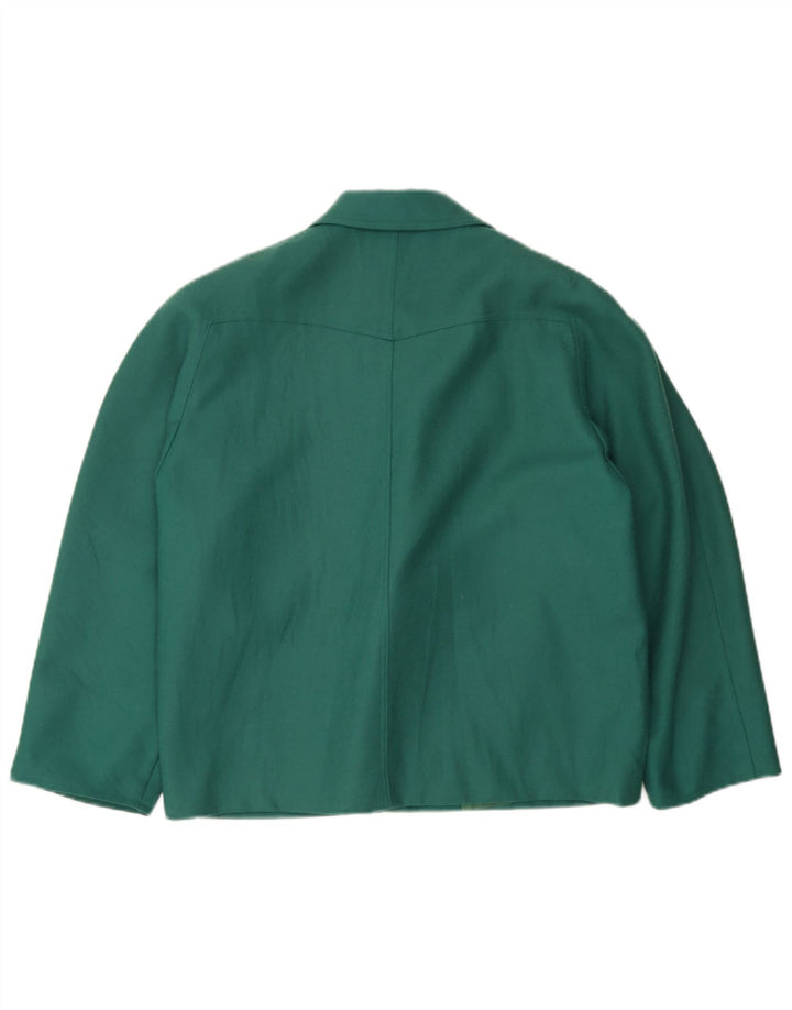 Marella Womens Double Breasted Oversized Blazer Jacket UK 10 Small Green