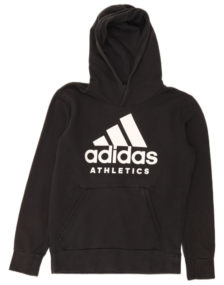Adidas muška majica s kapuljačom s kapuljačom srednje crne boje