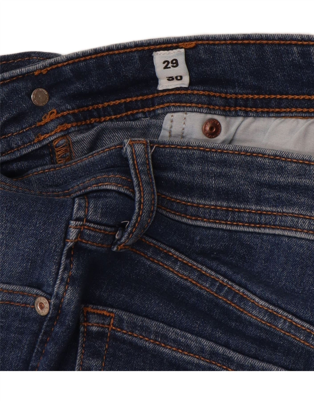 Jack & Jones muške uske traperice GLENN W29 L30 plavi pamuk
