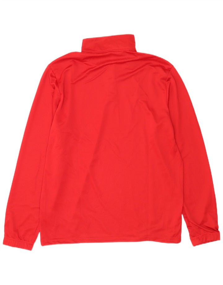 Adidas muška trenirka Aeroready zip izrez, veliki crveni poliester