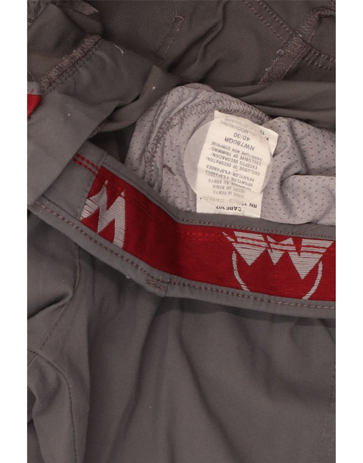 Wrangler muške ravne kargo hlače W40 L30 sivi najlon