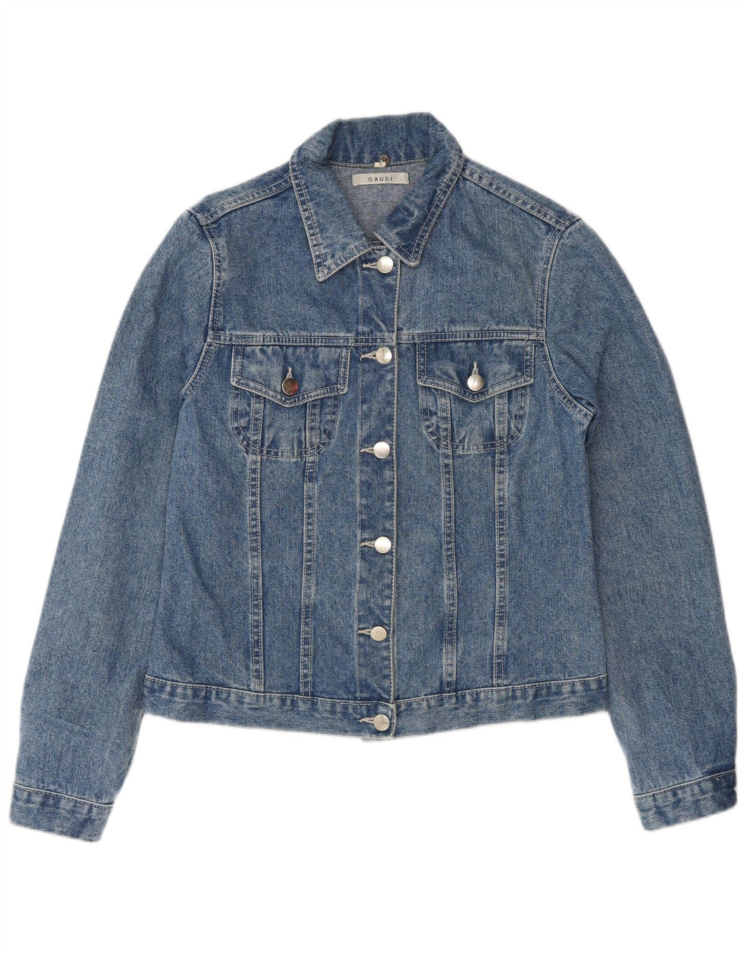 Gaudi ženska traper jakna UK 10 Small Blue Cotton