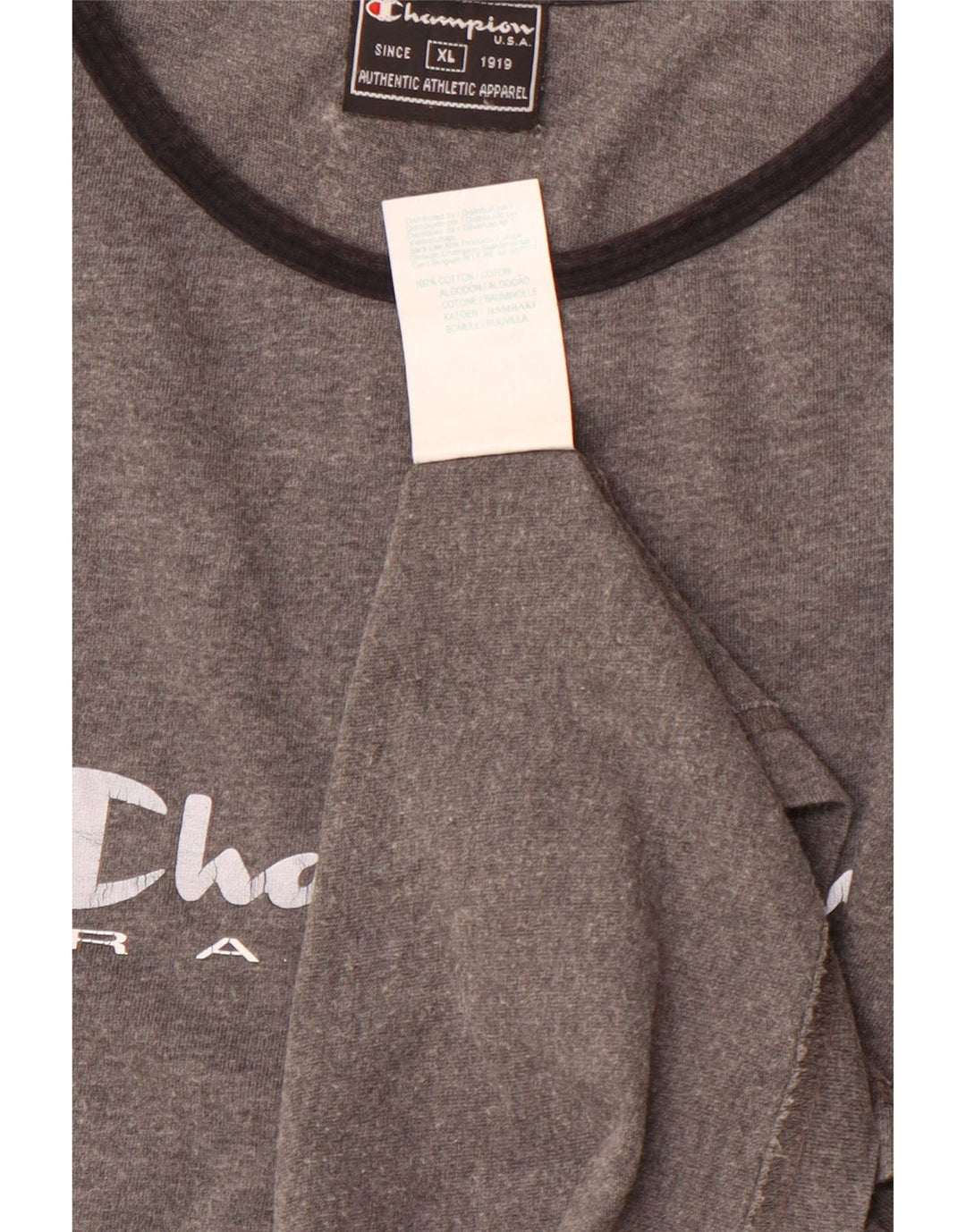 CHAMPION Ženska majica kratkih rukava s grafičkim motivima UK 18 XL, sivi pamuk