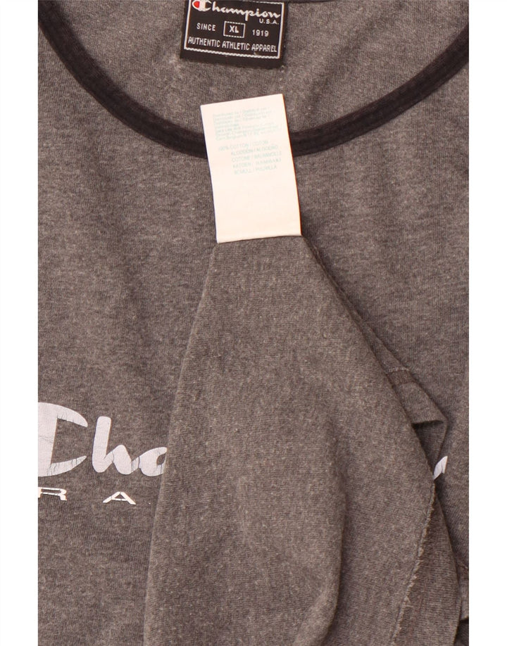 CHAMPION Ženska majica kratkih rukava s grafičkim motivima UK 18 XL, sivi pamuk