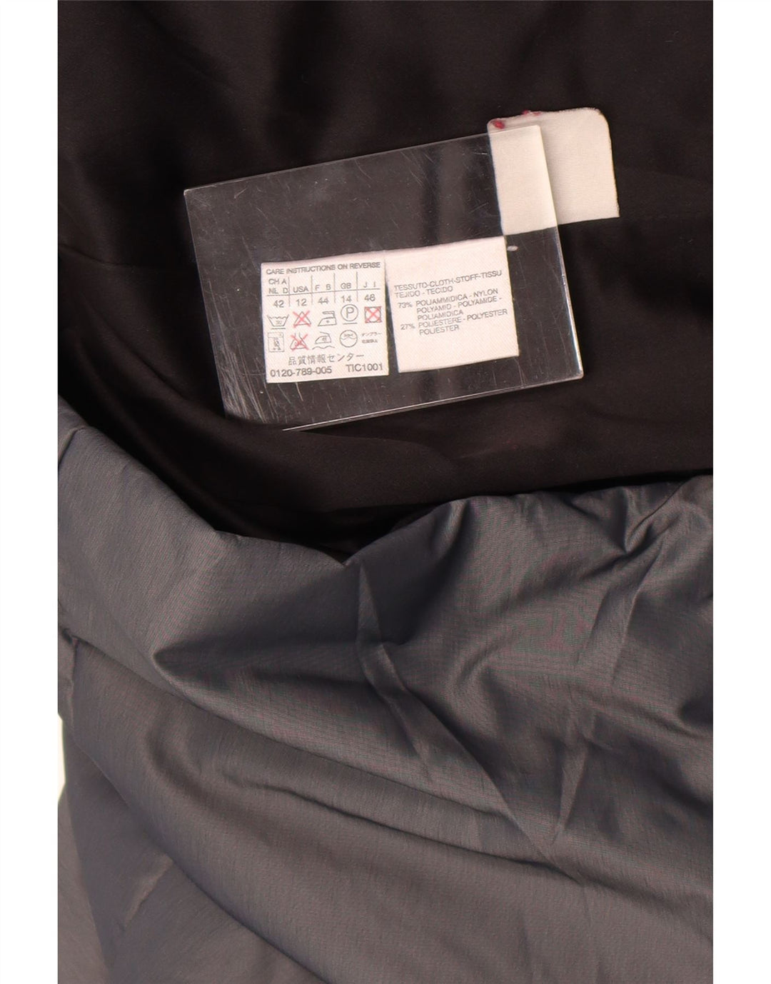 Max Mara ženska jakna vjetrovka UK 14 veliki sivi najlon